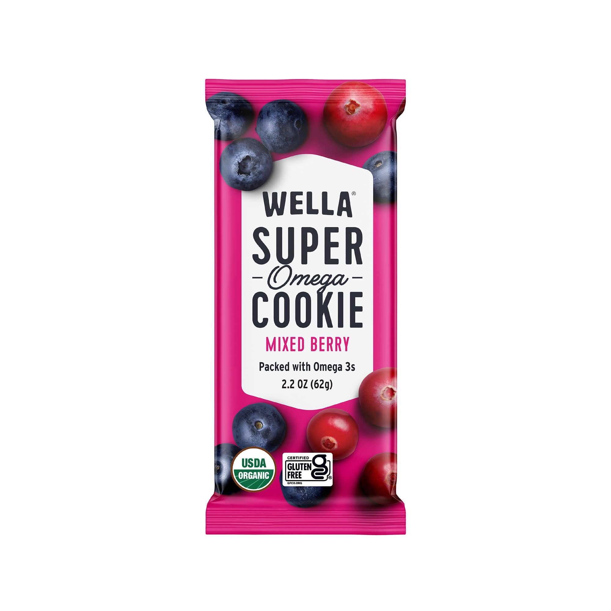 Shop Organic Super Omega Cookie Bar - Mixed Berry – Wella