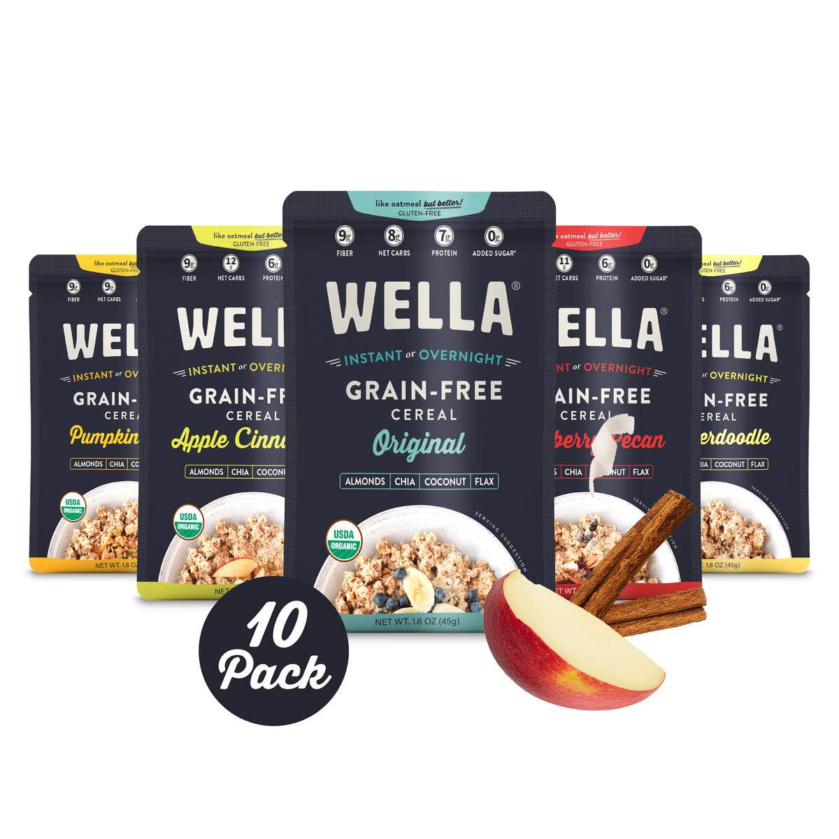 N'Oats Cereal Sampler - Try All 5 Flavors | Wella Foods